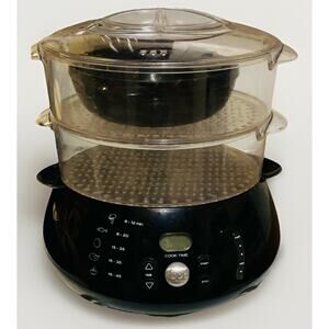 Sensio 2 Tier Food Steamer Model FS1141 As Seen On Food Network Tested